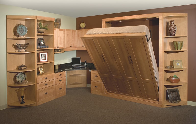 Custom Murphy Bed in Home Office - More Space Place Orlando